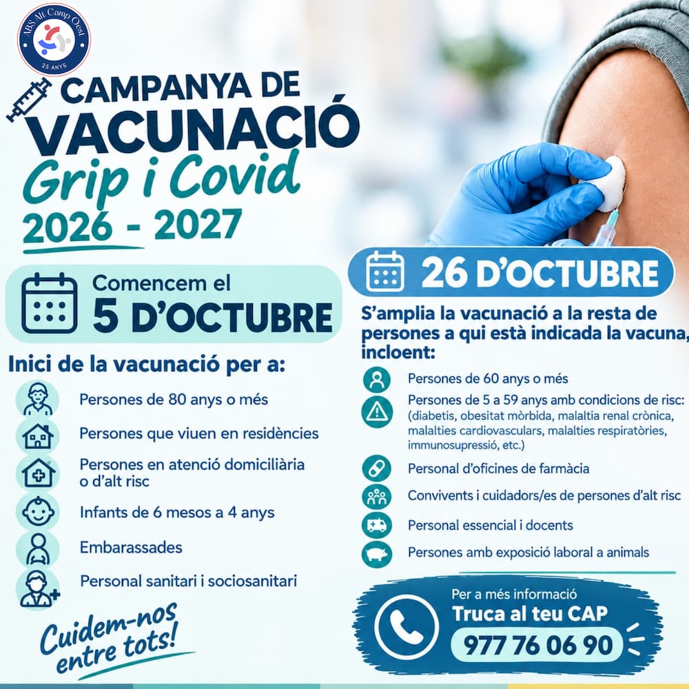 Campanya de vacunació de la tardor 2026-2027